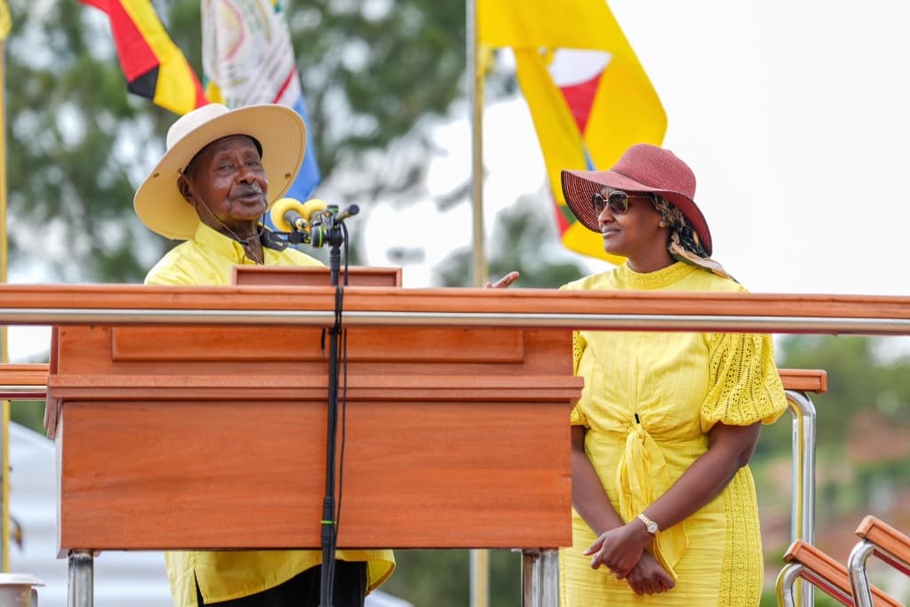 Museveni Pledges Roads and Water for Kazo, Urges Voters to Protect NRM Gains