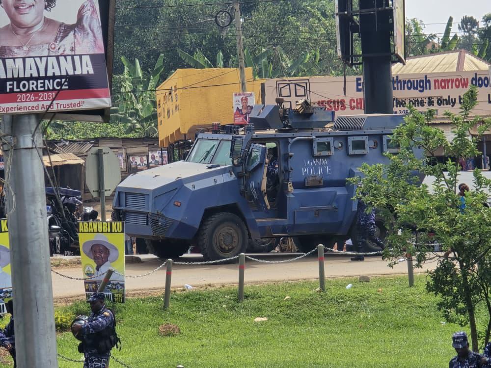 Heavy Security Blocks Bobi Wine at Nyendo Entry to Masaka City