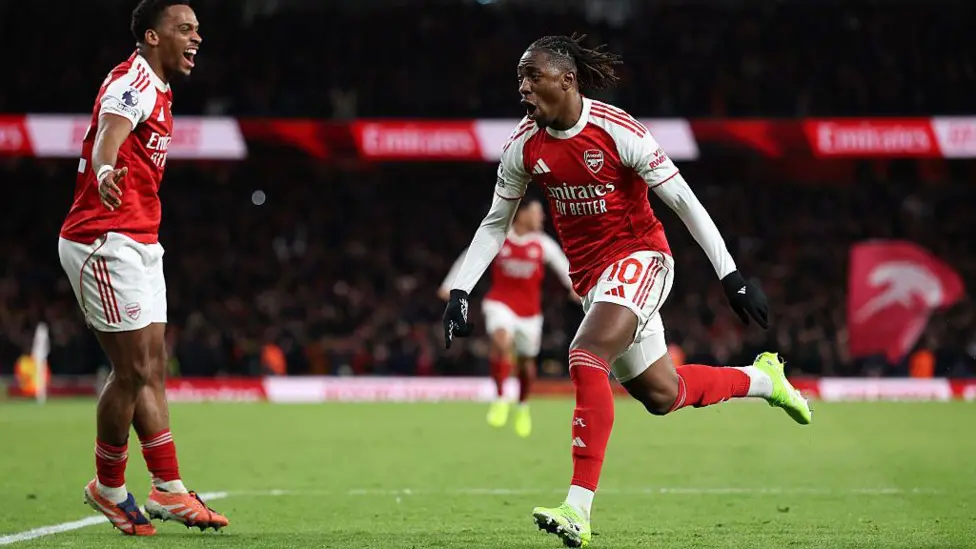 Eze hat-trick sends Arsenal six points clear at top with win over Spurs