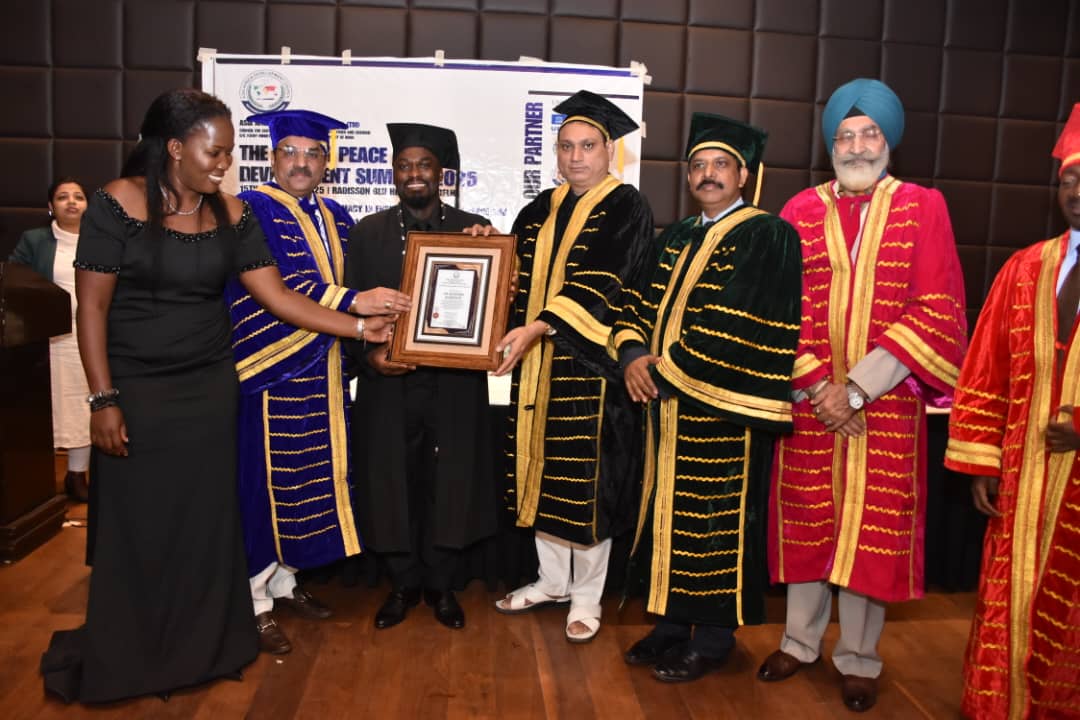 Ugandan Diplomat Dr. Masembe Honoured in Delhi for Role in Global Peace Efforts
