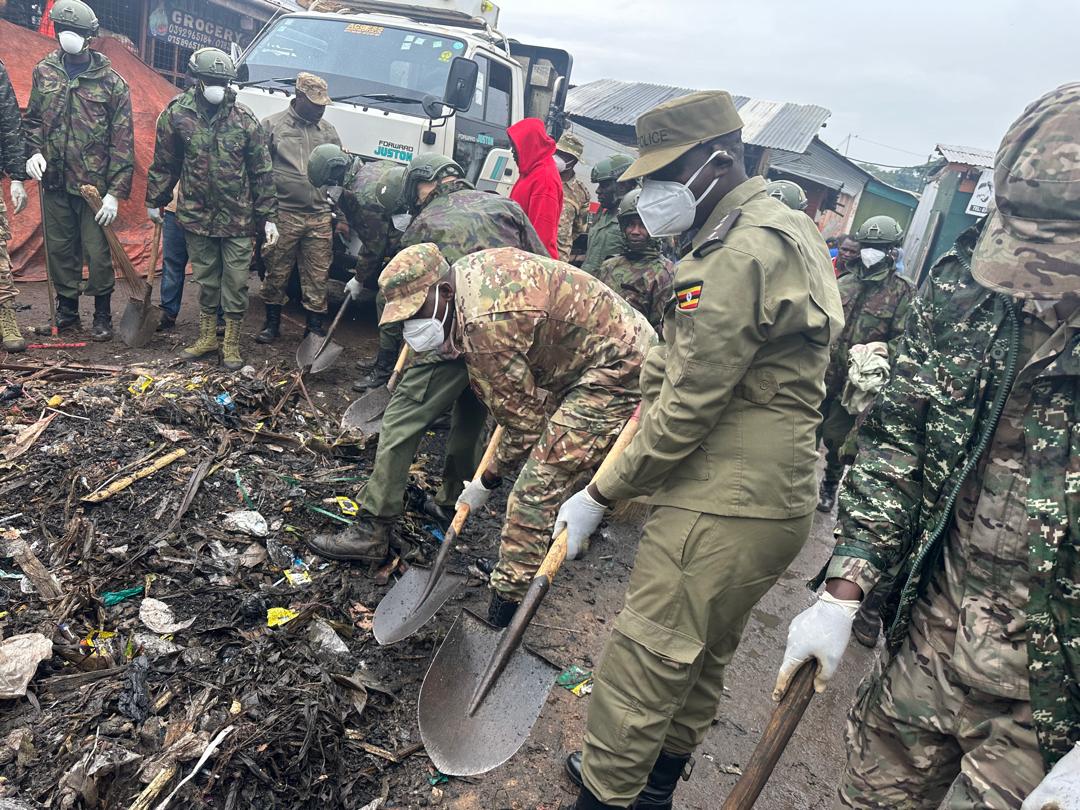 UPDF, Police Lead Community Clean-Up, Medical Outreach in Entebbe Ahead of Tarehe Sita