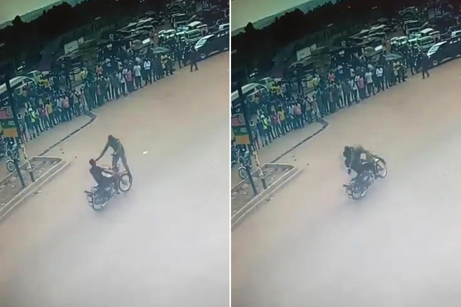Police in Mbarara Arrest Motorcyclist Who Knocked Officer in Viral Video
