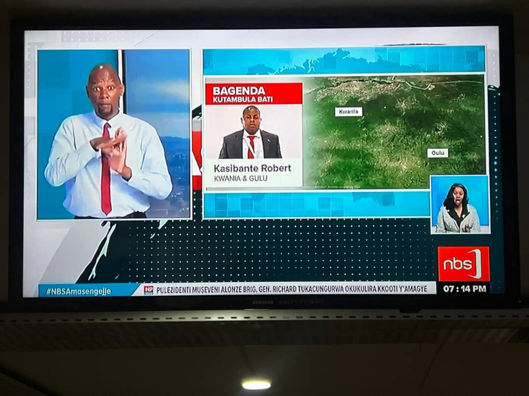 NBS Sign-Language Interpreter Anchors Amasengejje