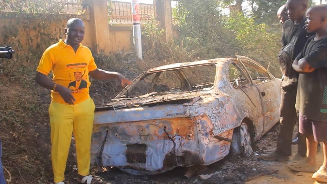 NRM Supporter in Masaka Claims Car Torched Overnight