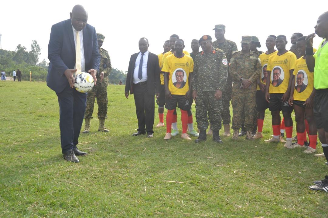 Minister Baryomunsi Launches UPDF–Kanungu Unity Match for 45th Tarehe Sita Anniversary