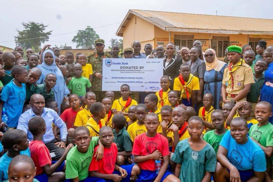 CDF Donates Shs300m for New Classroom Block, Renovations at Bombo Barracks School