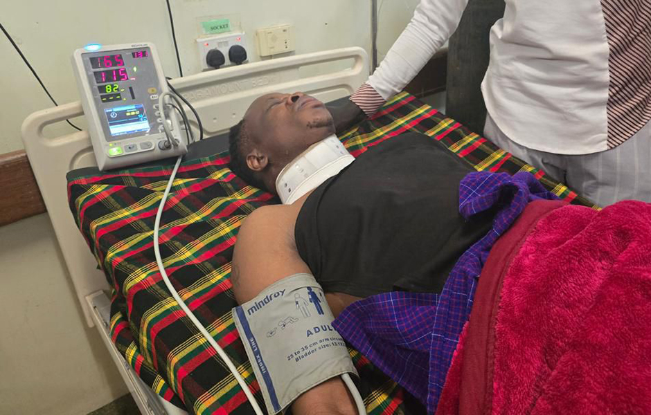 UBC Journalist DJ Jones Hospitalised After Crash on Moroto–Nabilatuk Road