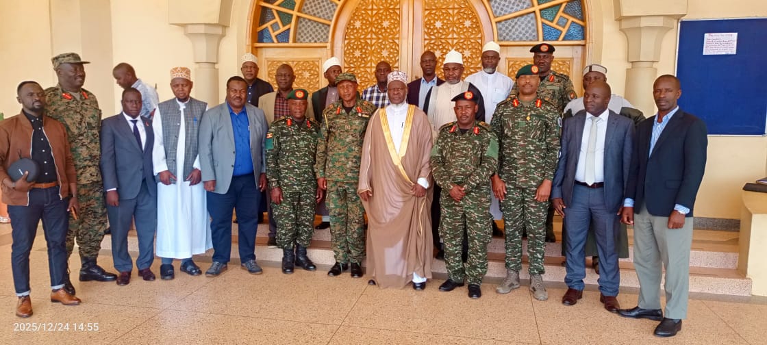 UPDF Senior Officers Seek Religious Leaders’ Support for Peaceful Elections in Courtesy Visit to Mufti