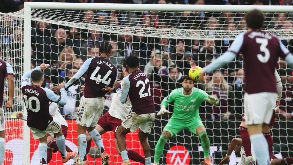 Buendia scores with last kick as Villa beat Arsenal