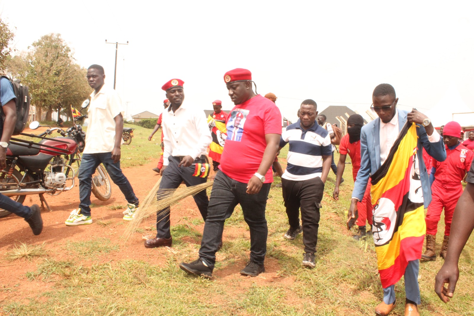 NUP Supporters Clean Up Ssentema Ahead of Bobi's Visit