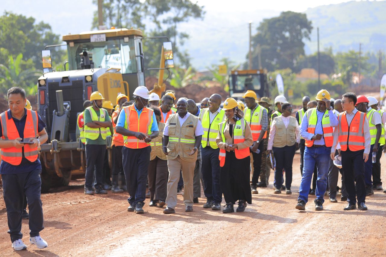 Works Minister Katumba Inspects Central Region Road Projects