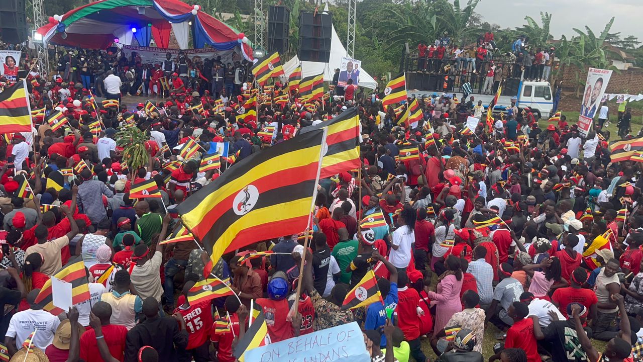 Kyagulanyi Campaigns in Busiro Amid Heavy Security Presence