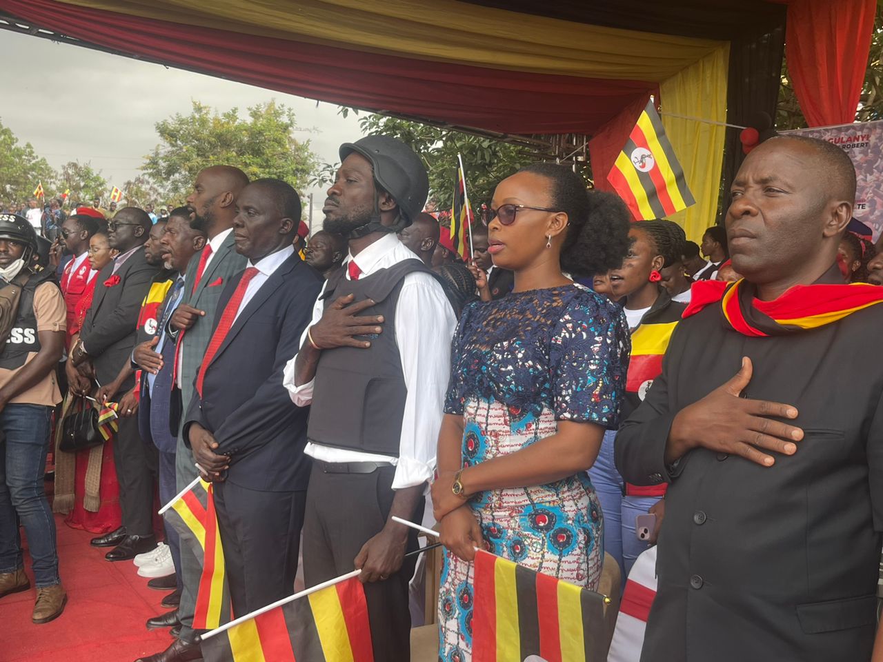 Barbie Kyagulanyi rallies support for jailed NUP candidates in Kampala Central