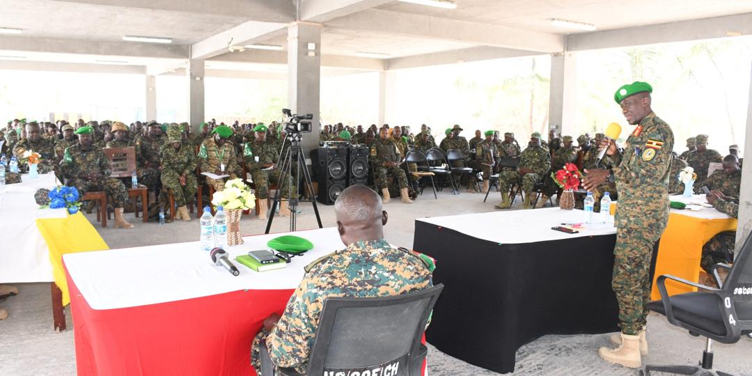 UPDF AUSSOM Contingent Urged to Maintain High Vigilance , Combat Readiness in Somalia