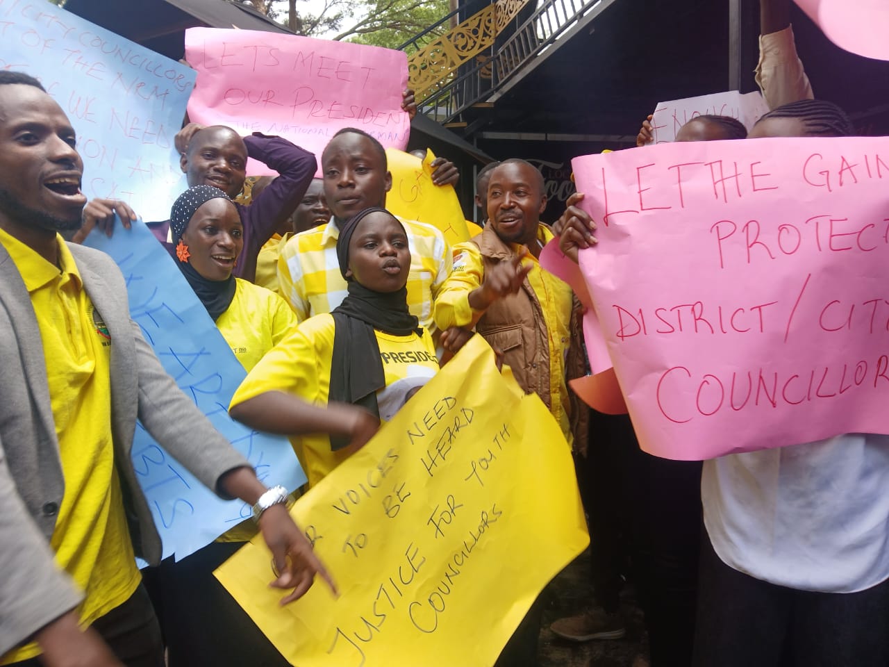 NRM Youth Councillors Protest Over Delayed Campaign Refunds