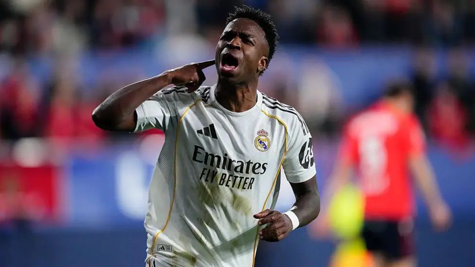 Vinicius scores but Real Madrid beaten by Osasuna