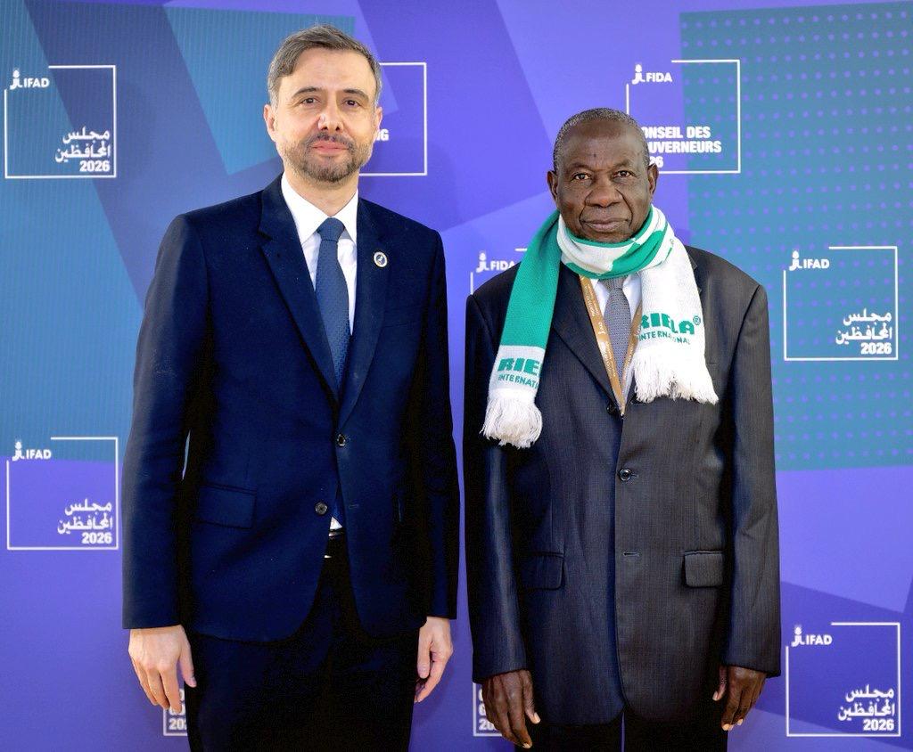 Minister Kasaija Meets IFAD President Alvaro Lario