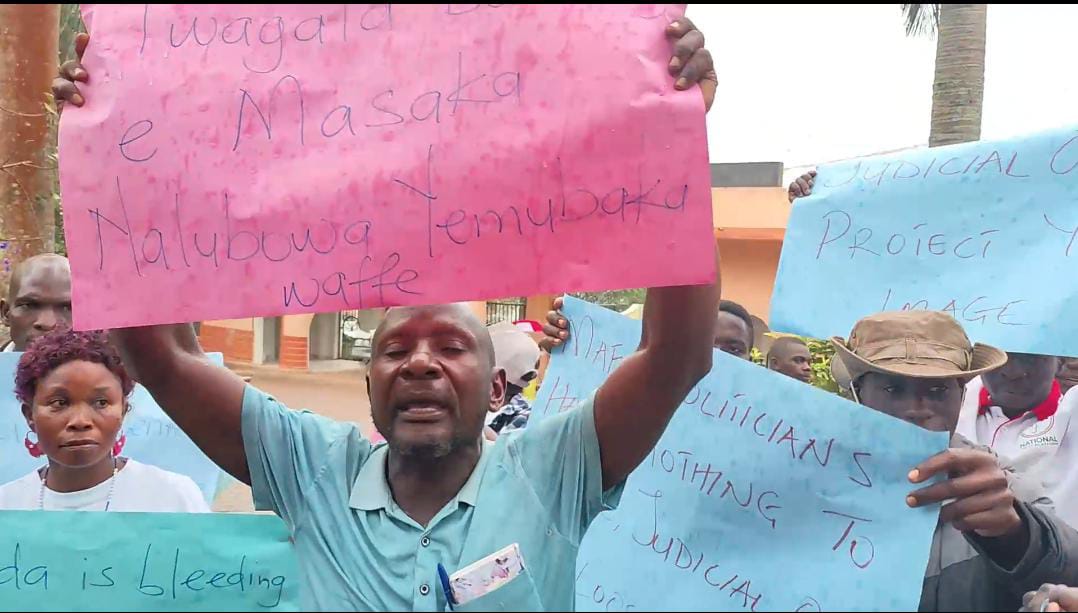 Masaka NUP Supporters Protest Nullification of Rose Nalubowa's Election as Woman MP