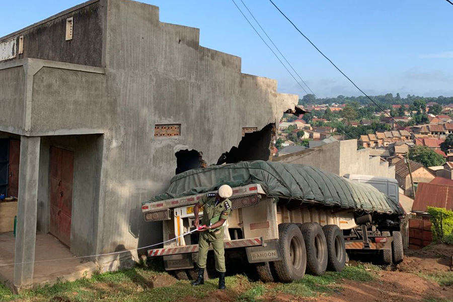 Parked Cement Trailer Rolls, Injures Woman