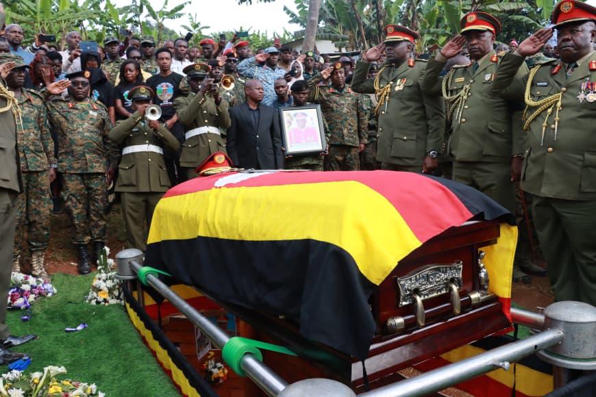 UPDF Honours Maj Gen Deus Sande With 13-Gun Salute at Burial in Kabale
