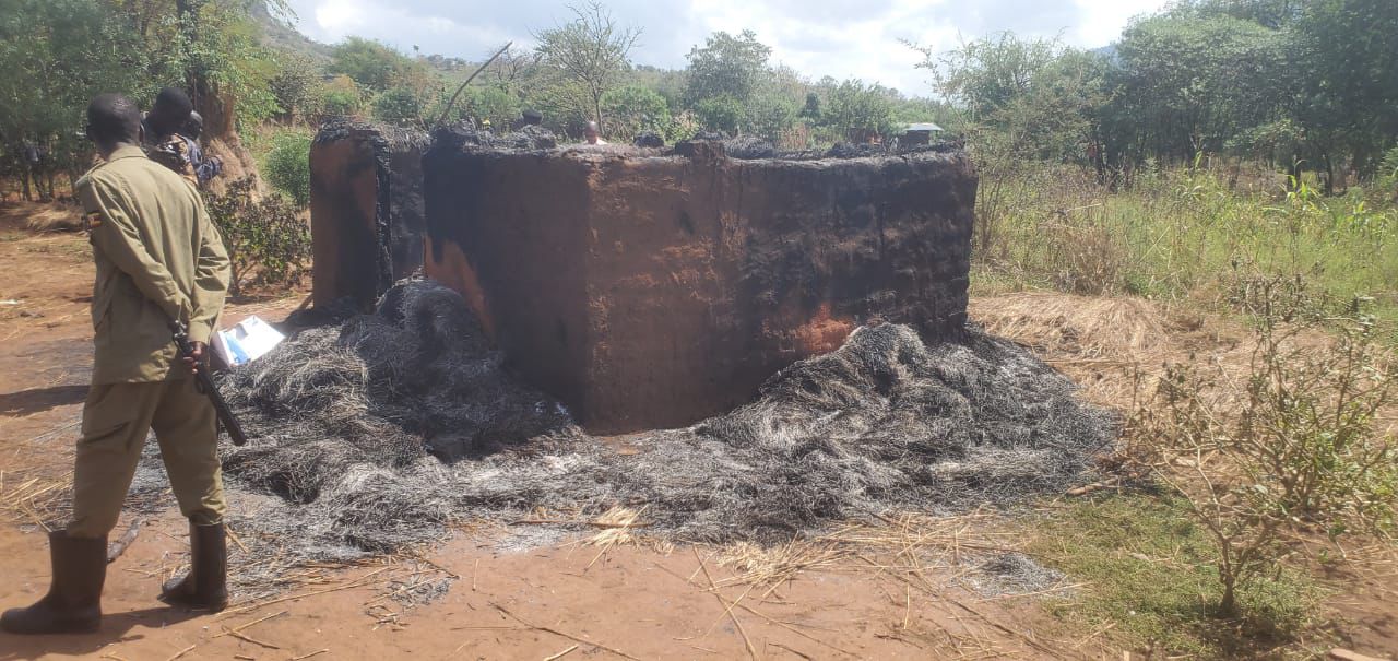 Father on the Run After Burning Three Children Alive in Napak