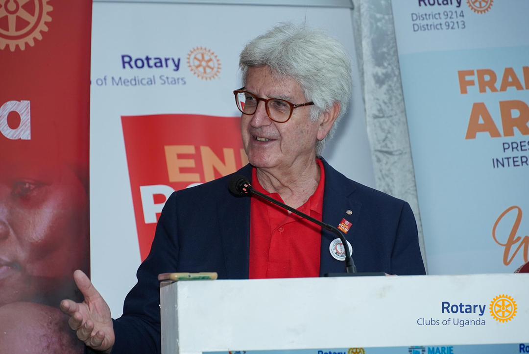 Rotary International President Francesco Arezzo Launches Polio Vaccination Centre in Jjanyi, Strengthening Rotary’s Fight to End Polio