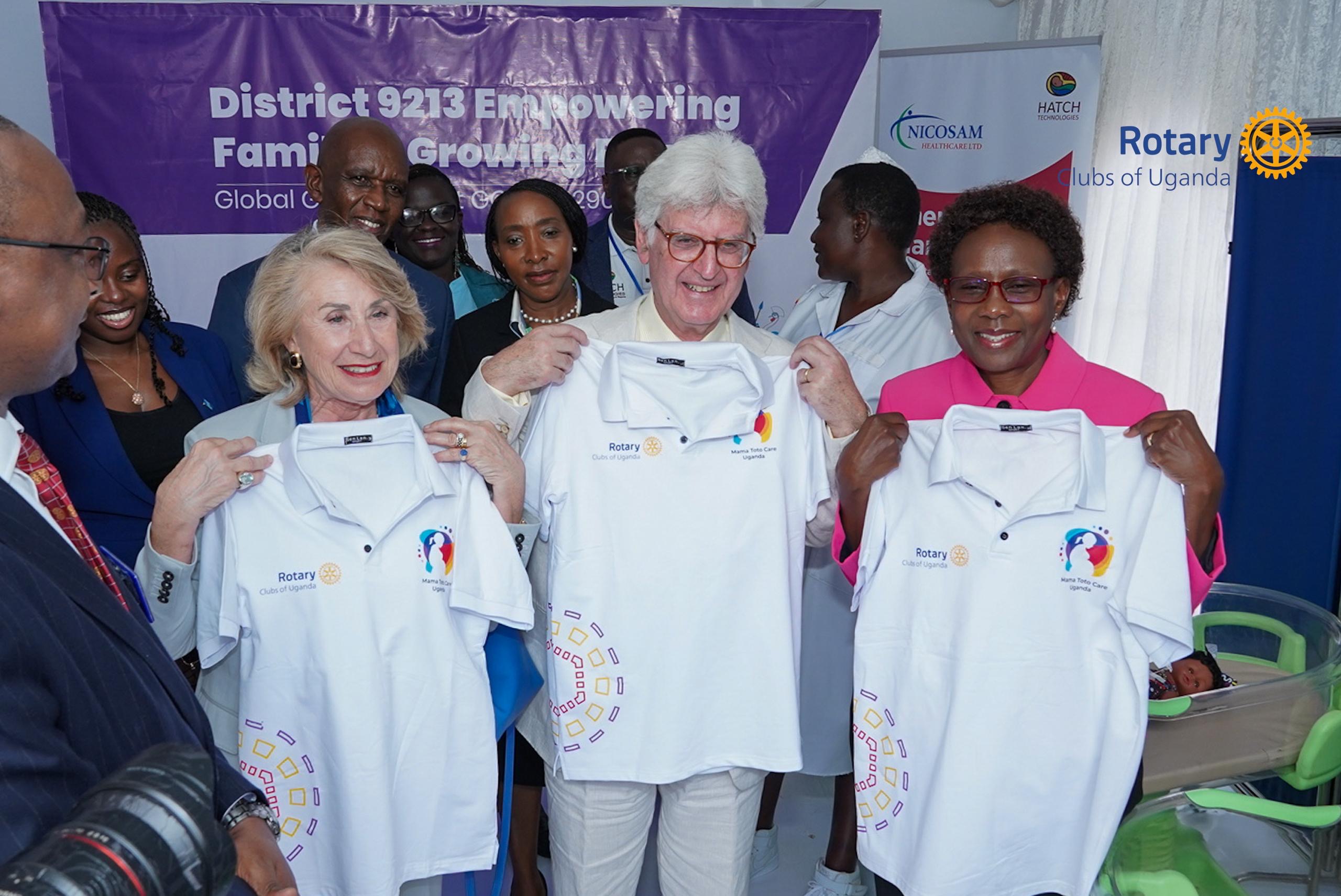 Rotary President Launches Oxygen Service, USD 500,000 Maternal Initiative at Kawempe Hospital 