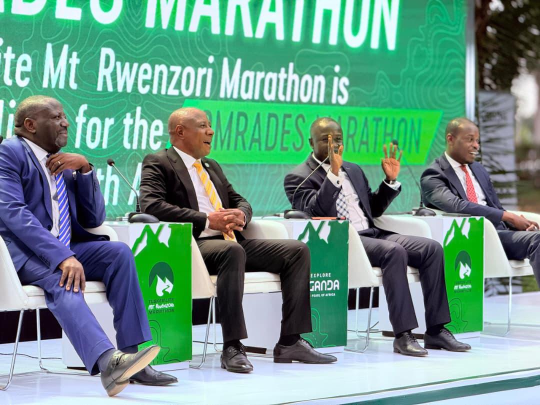Minister Kabbyanga Courts  Investors at Tusker Lite Mt Rwenzori Marathon Launch