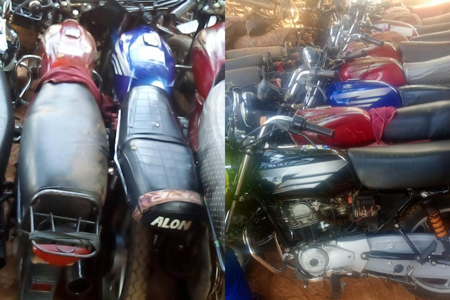 Three Arrested in Wakiso Over Motorcycle Robberies as Police Recover 10 Suspected Stolen Bikes