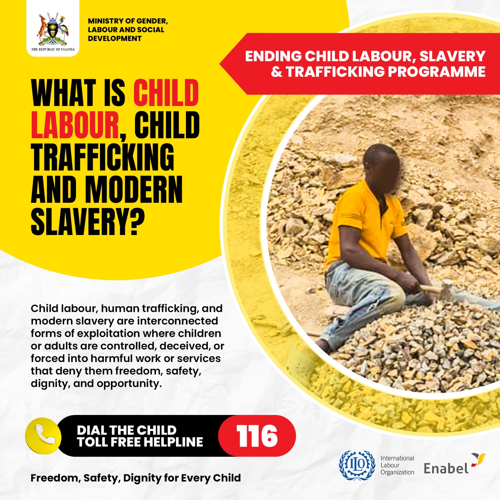 Gender Ministry Warns of Rising Threats of Child Labour, Trafficking, and Slavery