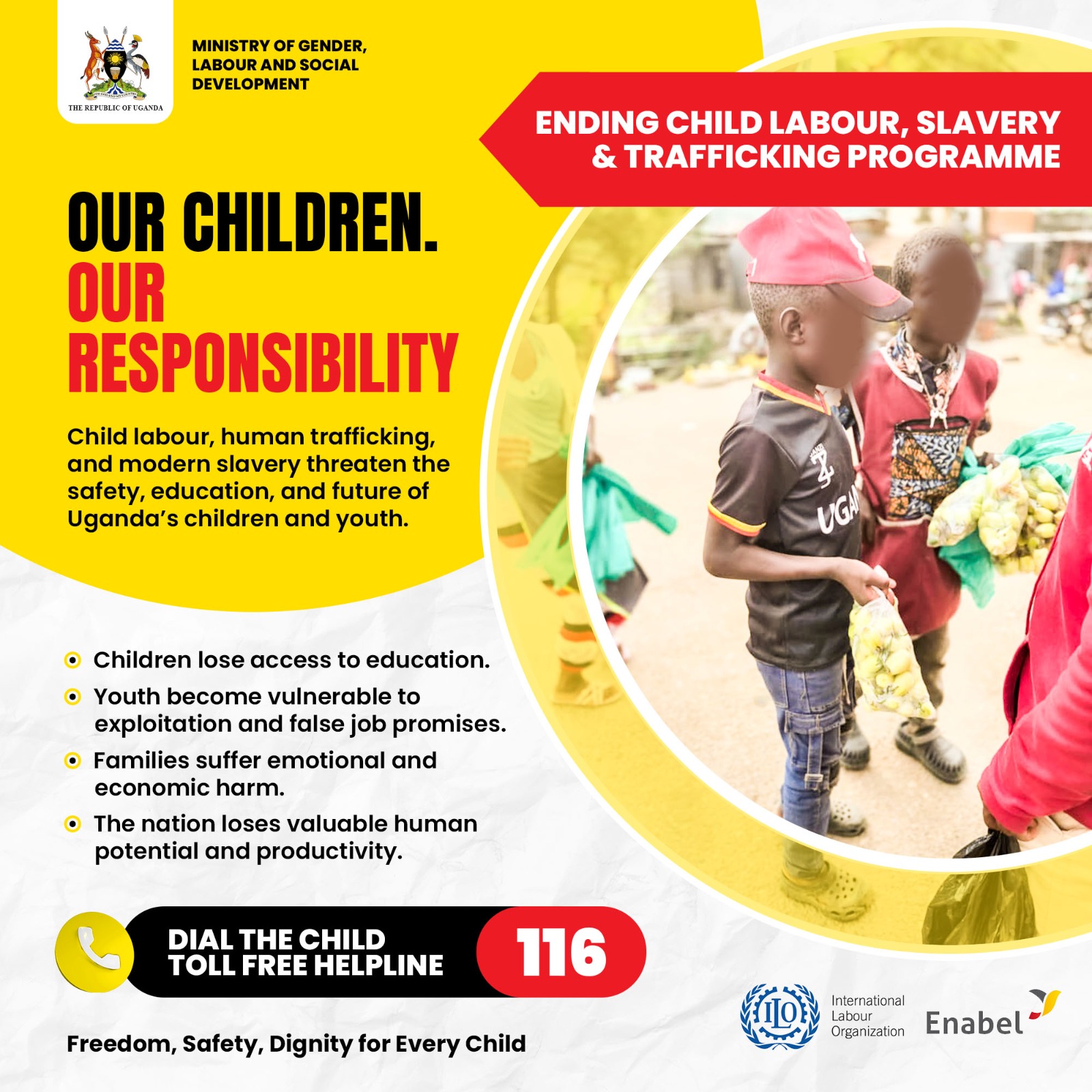 Calls on Citizens to Take Action Against Child Exploitation