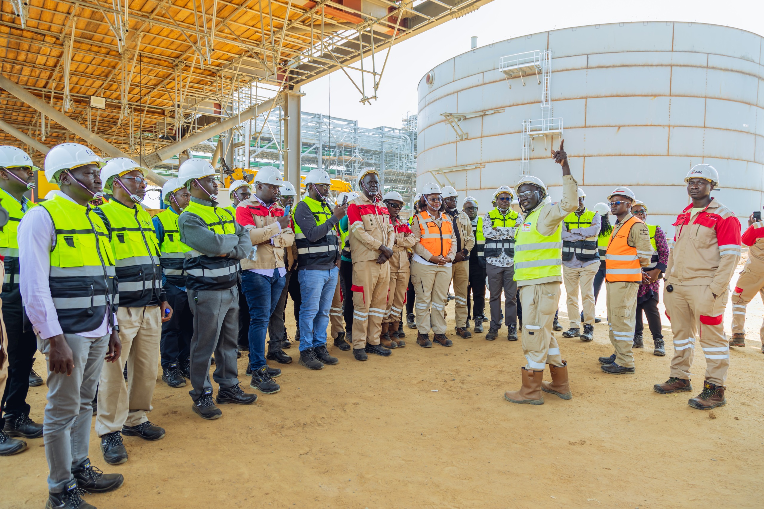 OAG Delegation Continues Tour of Tilenga Central Processing Facility