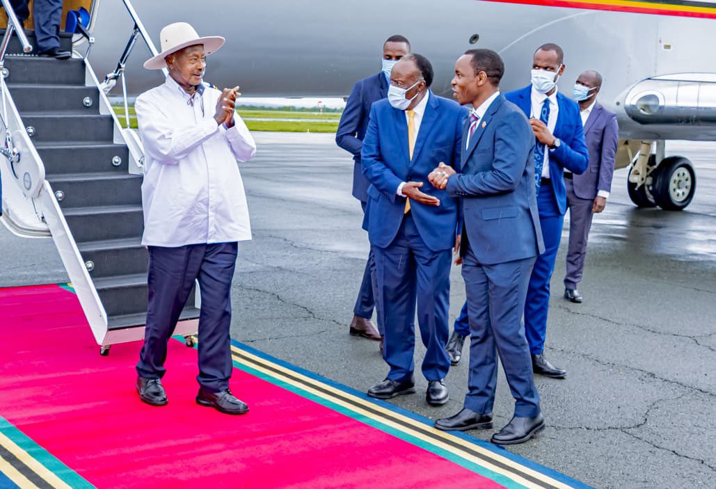 Museveni Arrives in Tanzania for EAC Heads of State Summit