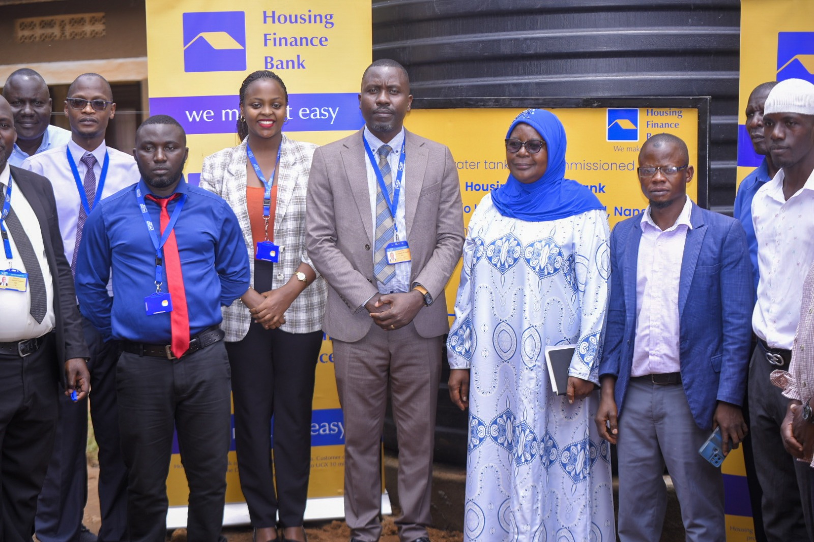 Housing Finance Bank Commissions Water Harvesting System at Kawempe School