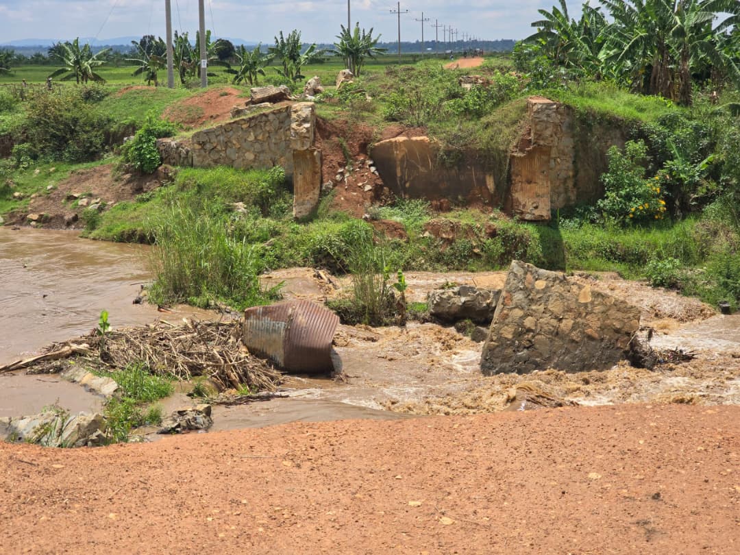 Collapsed Bridge Cuts Off Key Road Linking Tororo, Butaleja and Kibuku