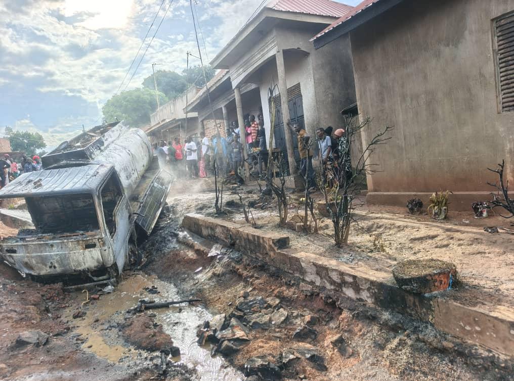 Fuel Tanker Catches Fire at Wobulenzi Fuel Station