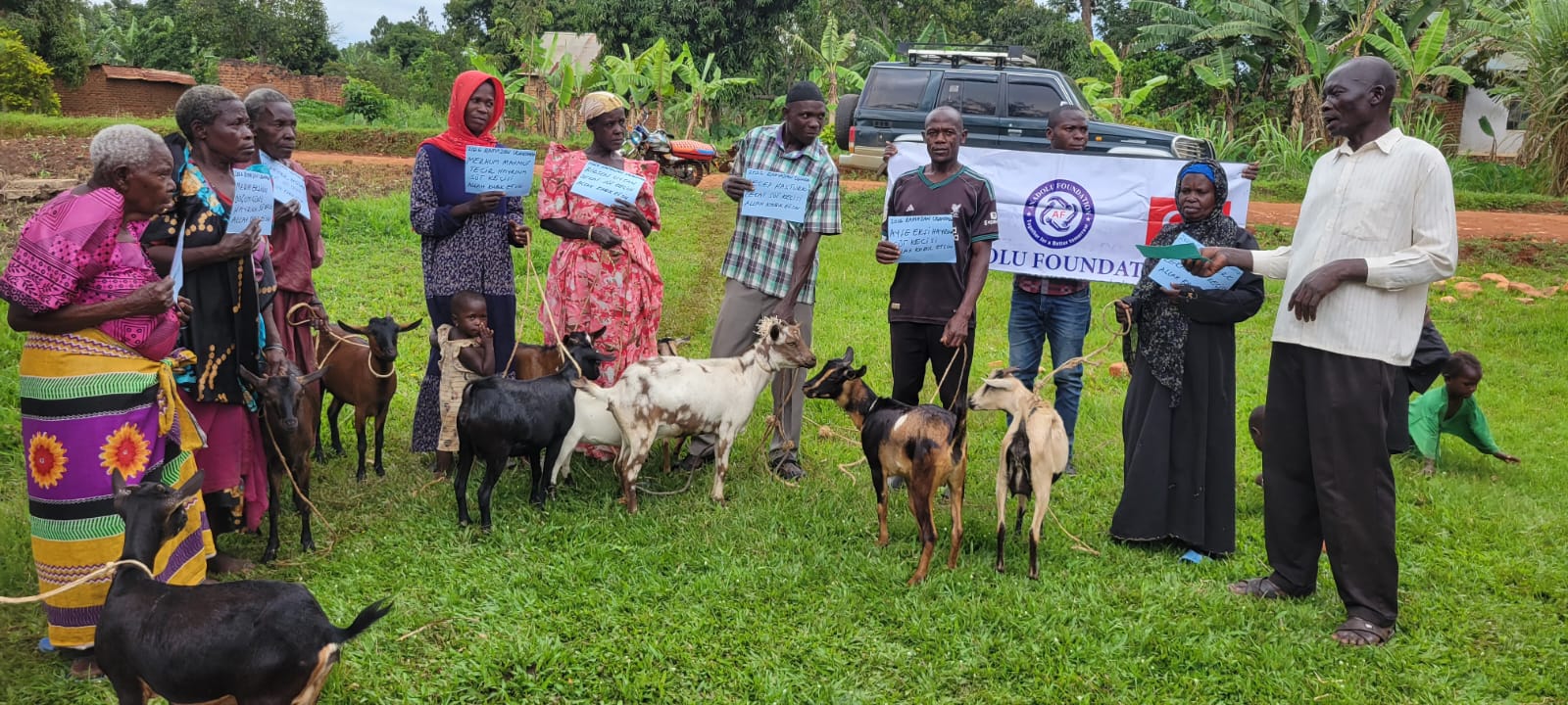 Anadolu Foundation Donates Goats to Boost Livelihoods of Elderly and Widows in Jinja