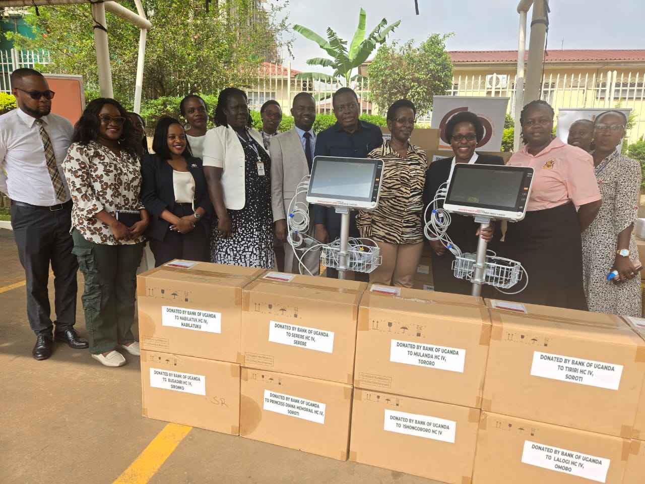 BoU Donates Shs250m Patient Monitors to Boost Maternal and Critical Care