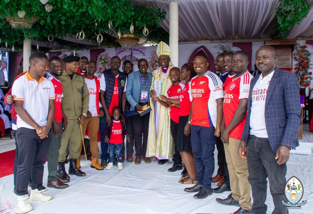 Rukungiri Arsenal Fans Celebrate Archbishop Kaziimba During North Kigezi Thanksgiving Service