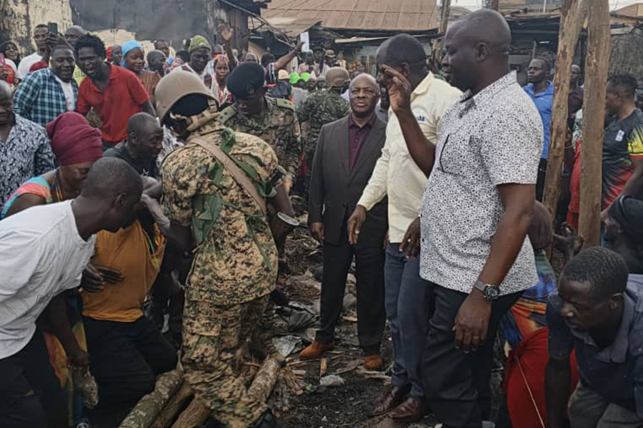 Kabaka Comforts Traders After Katwe Market Fire