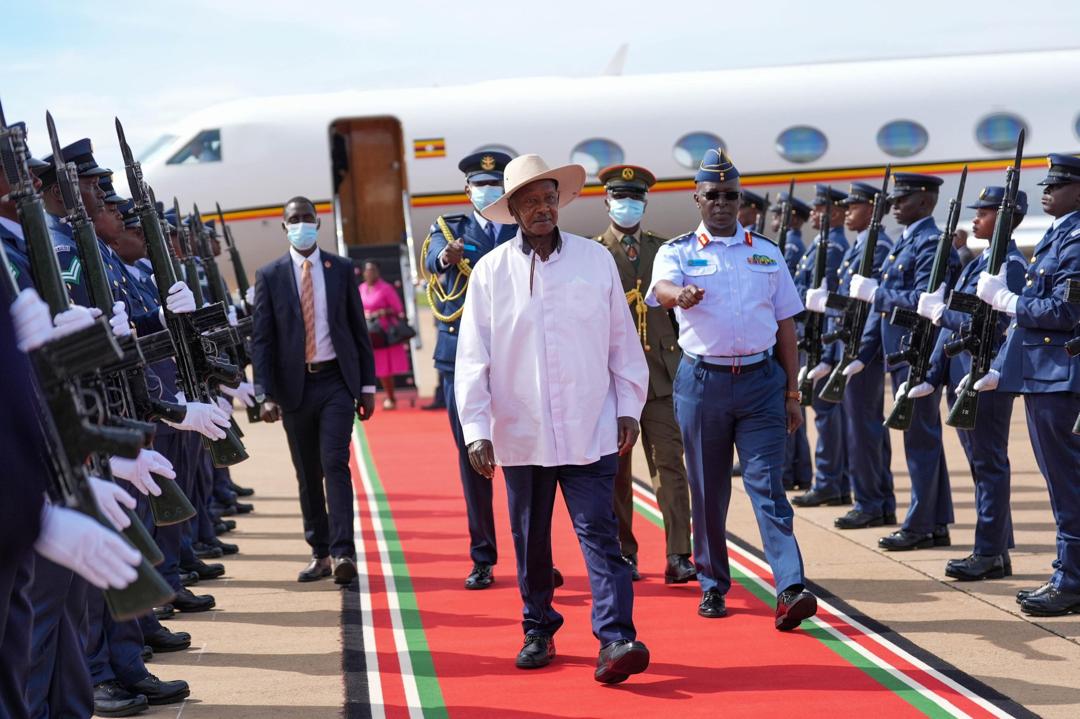 Museveni Arrives in Kisumu for SGR Launch