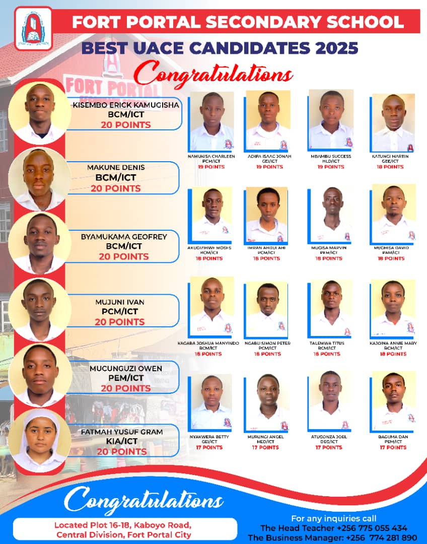  Fort Portal SS Celebrates Stellar Performance in 2025 UACE