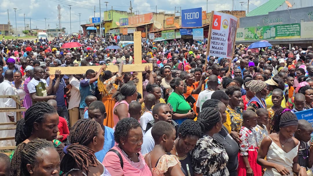 Traders,  Riders Pray for Forgiveness, Protection During Way of the Cross in Mubende