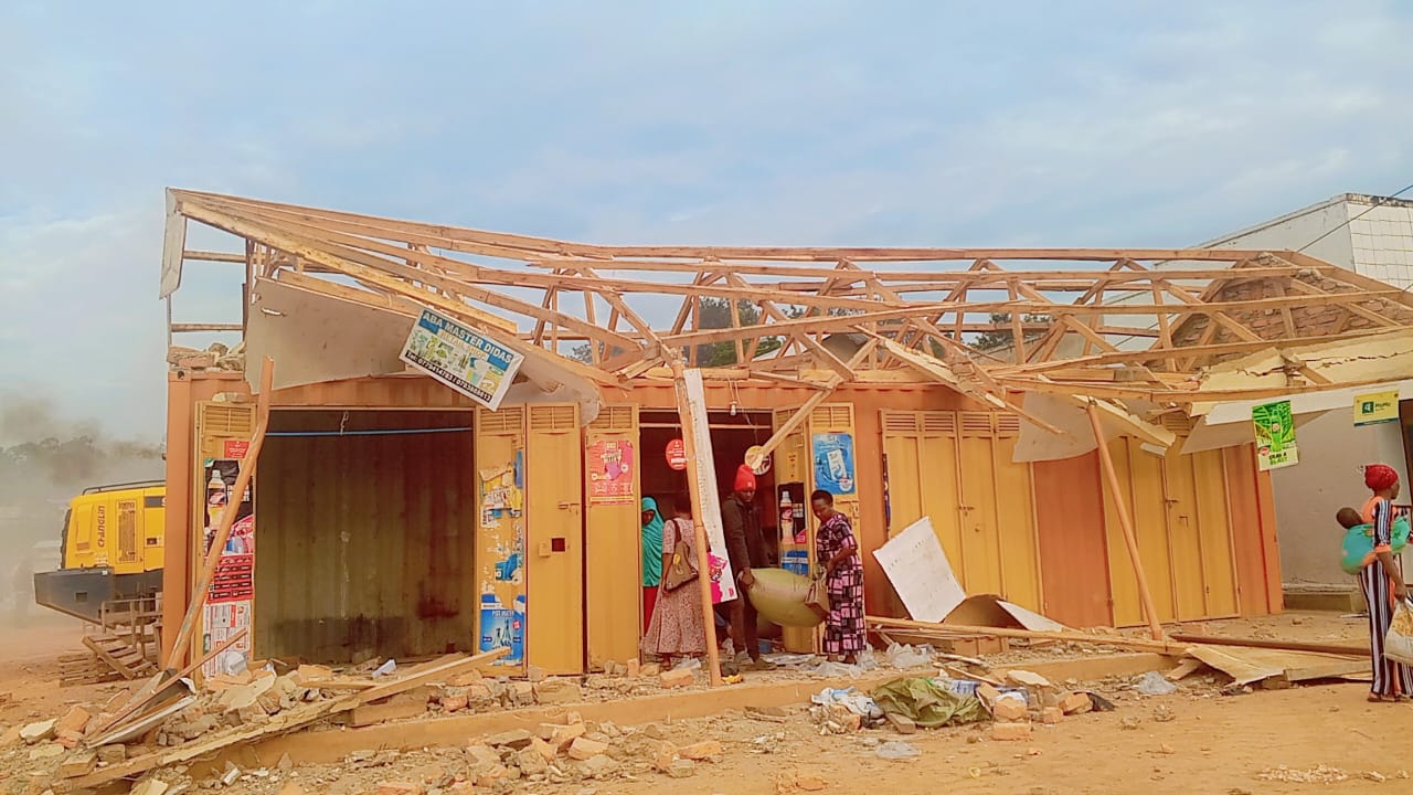 Ntungamo traders count losses as municipal council enforces demolition of illegal structures