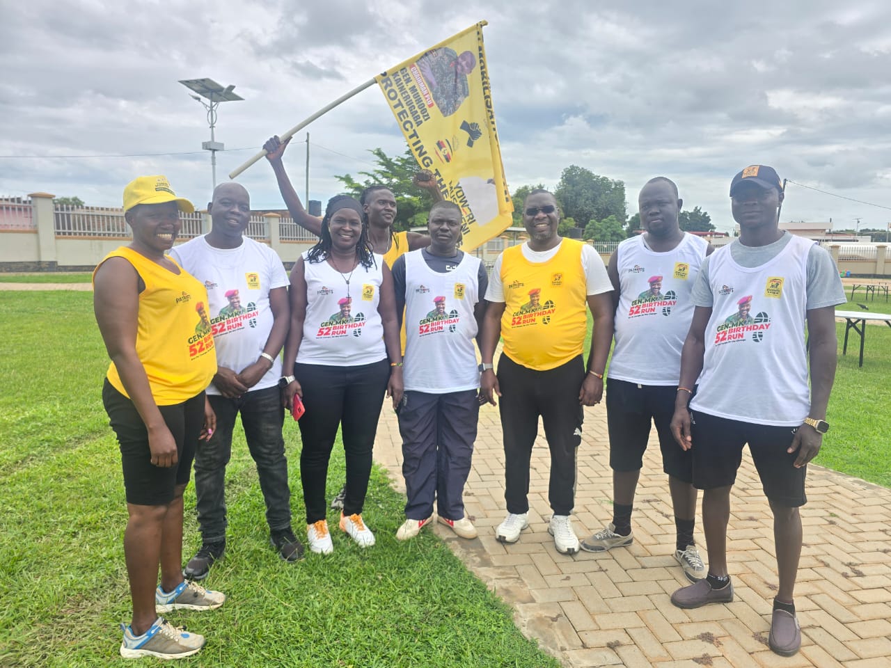 Adjumani Leaders, Residents Join PLU Run to Mark Muhoozi’s Birthday