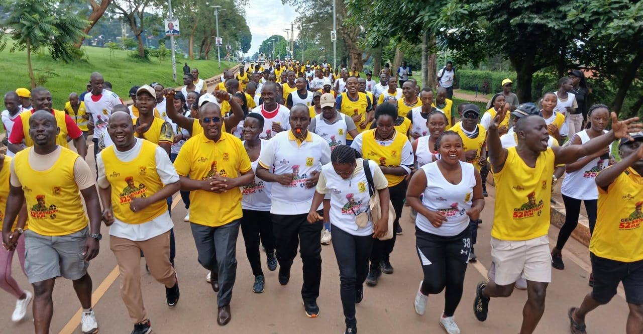 Masaka Residents Mark Muhoozi’s 52nd Birthday with Massive City Run