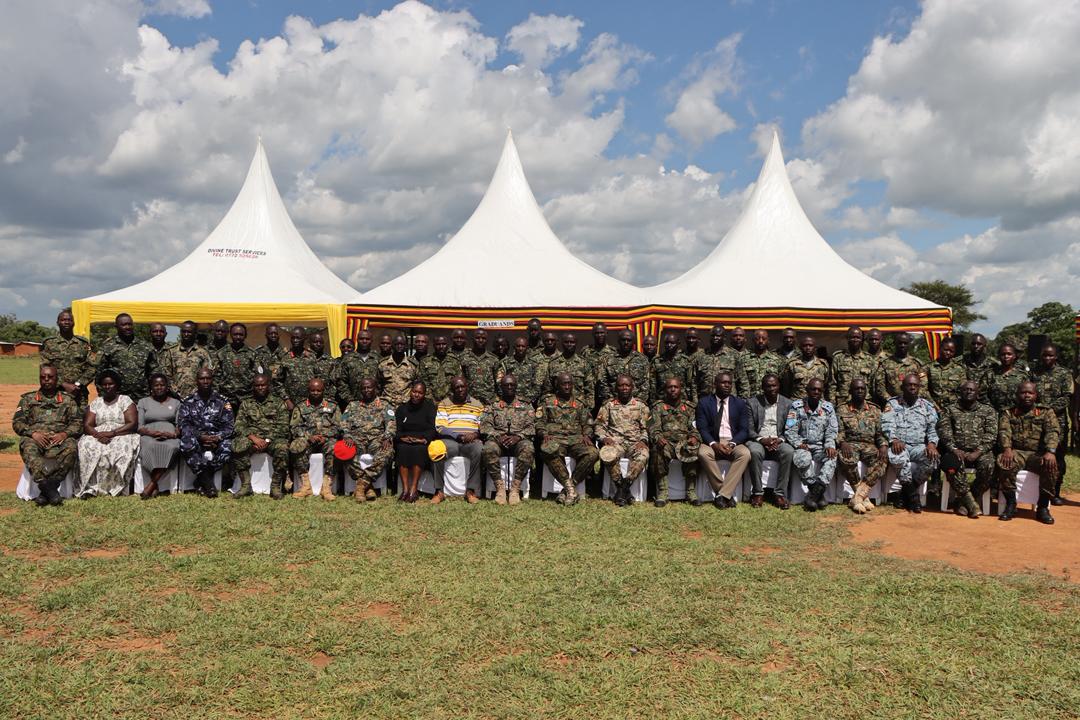 122 UPDF Officers Pass Out After Platoon Commanders Course in Nakasongola