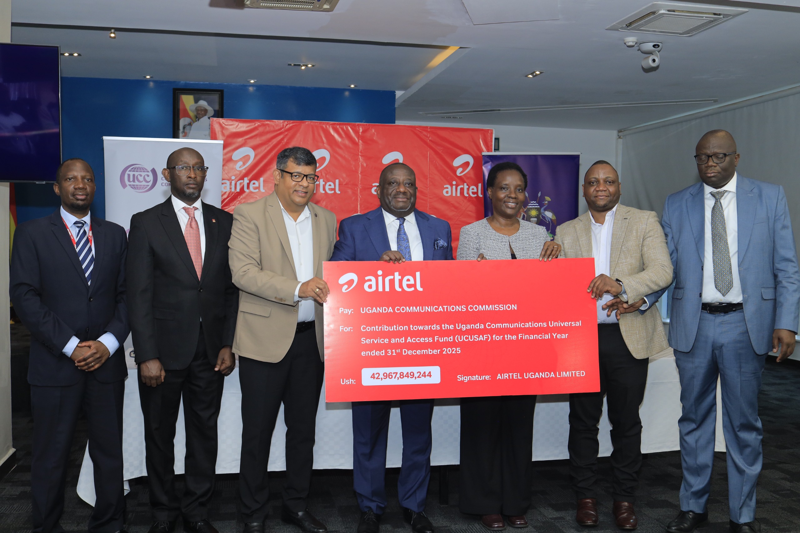 Airtel Pays out Sh42.9bn to UCC to Support Rural Infrastructure Development