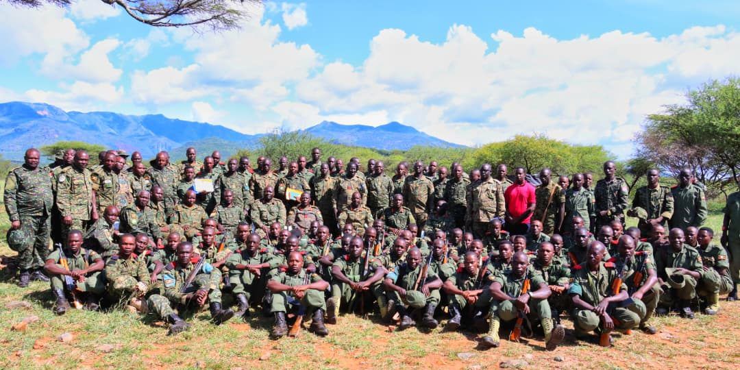 Maj Gen Sserunkuma Urges Patriotism, Discipline as UPDF Passes Out 106 Artillery Soldiers in Moroto