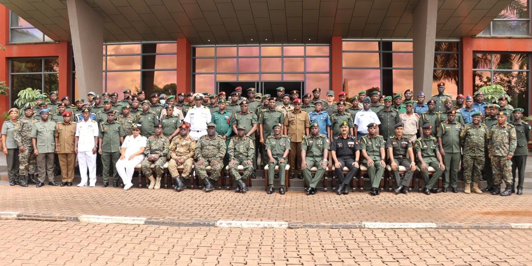 UPDF Hosts Senior Command College Delegation at Mbuya in Professional Military Training Session